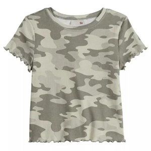 Girls SO® Lettuce Edge Tiny Tee - Medium